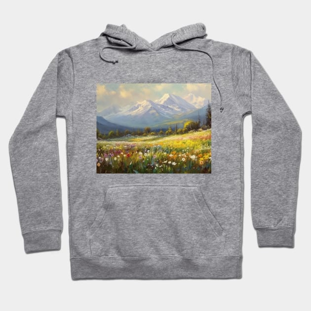 Mountain landscape Hoodie by FancyPen